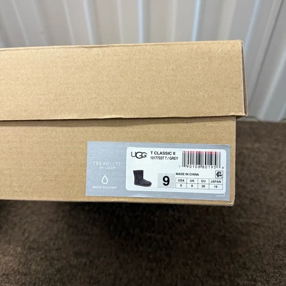 Kids Uggs T Classic II Grey Size 9 - Picture 4 of 8